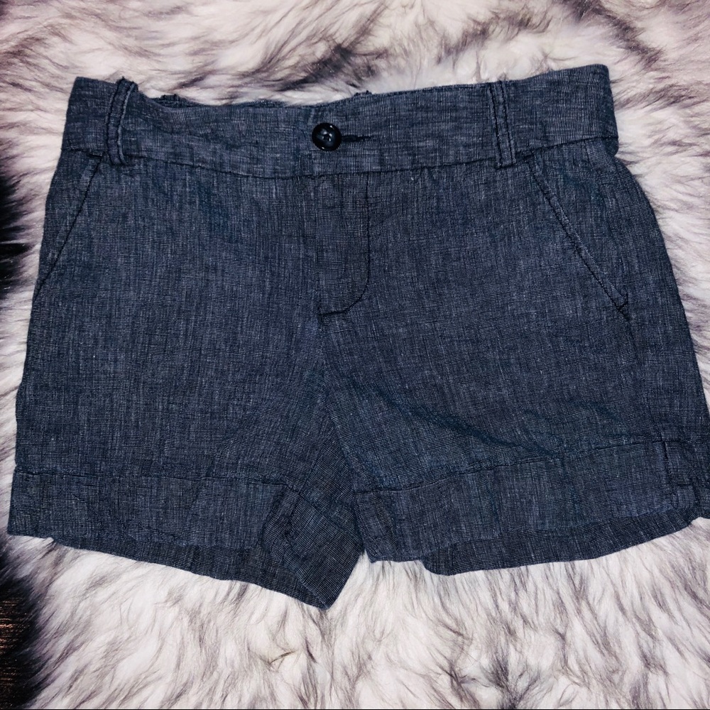Express Chambray Cuffed Shorts